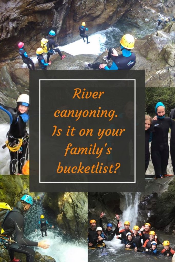 Canyoning in the French Pyrenees on a family adventure holiday