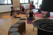 Yoga class on a 5 star wellness campsite