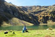 lakeside mountain meditation