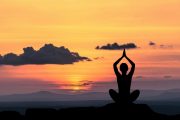 yoga in the mountains