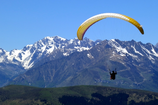 Paragliding in the Pyrenees