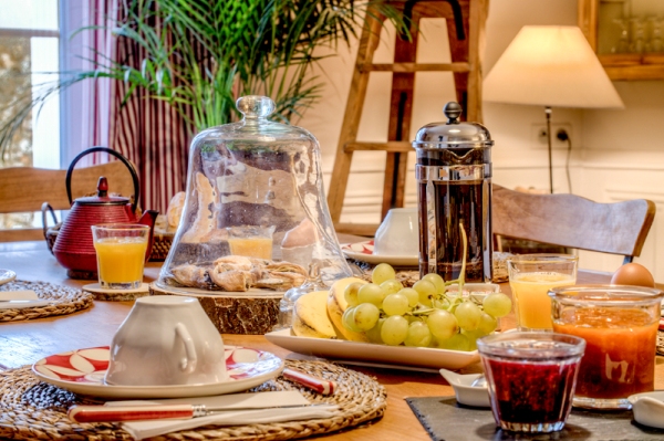 Breakfast at a B&B in France