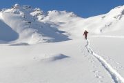 ski tourers enjoying the wide open spaces