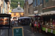 Medieval streets in Pyrenees market own