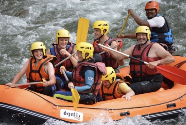 Pyrenees river rafting family fun