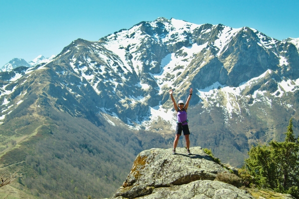 Hiking in the Pyrenees mountains