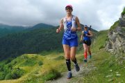 Mountain trail running holiday